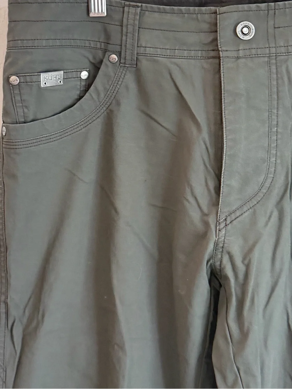 KÜHL Revolvr Men’s Gray Hiking Pants 34x34 Stretch Outdoor Travel